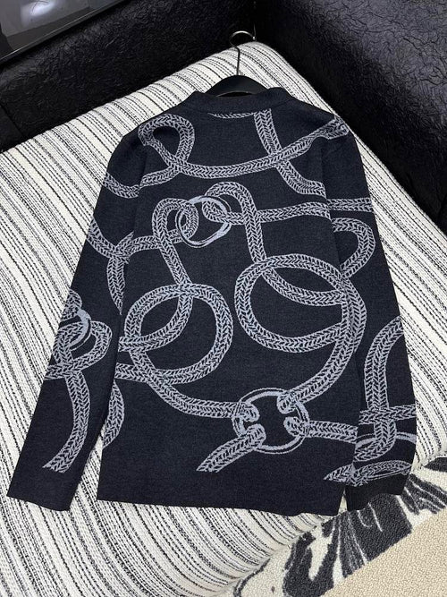 Loewe Rope Jacquard Knit Cardigan