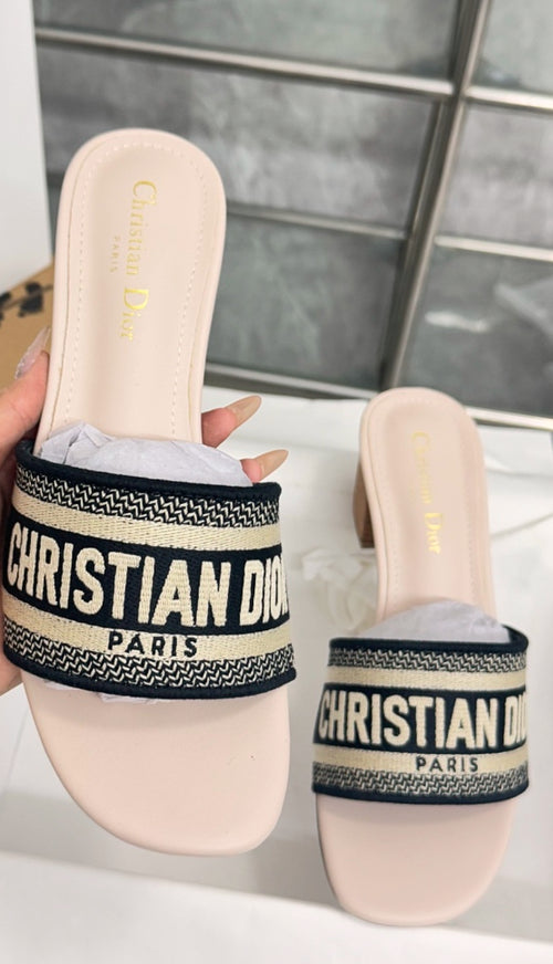 Dior Embroidered Sandals