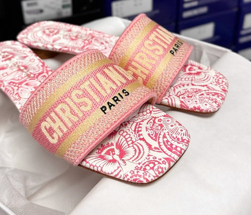 Dior Embroidered Sandals