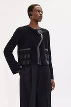 Hermès “Éclipse Structurée” Wool & Leather Jacket