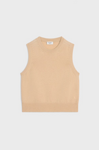 Celine “Épure Beige” Knit Sleeveless Top