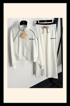 Miu Miu Luxe Sport Zip-Up Tracksuit Set