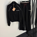 Miu Miu Luxe Sport Zip-Up Tracksuit Set