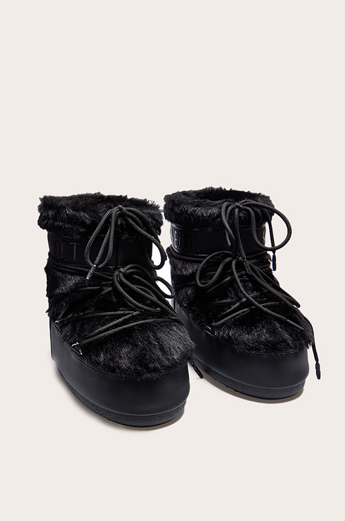 Moon Boot Faux Fur Ankle Snow Boots