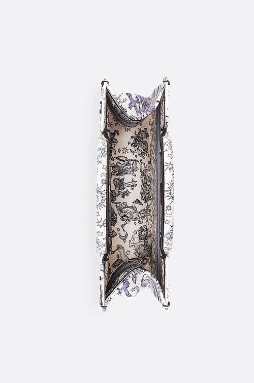 Dior Zodiac Embroidered Medium Book Tote – Multicolor