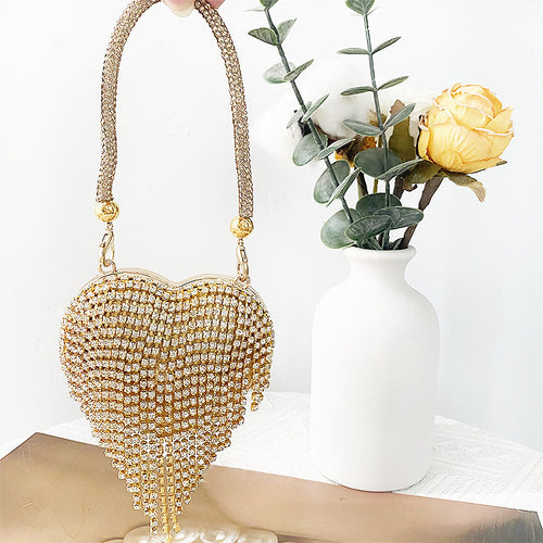 'Yuna' Crystal Heart Bag
