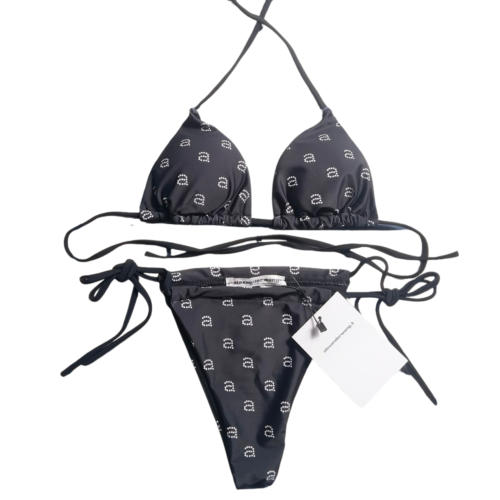 alexanderwang ビキニ Alexander Wang Signature Logo Triangle Bikini Set – LUXE LIVING