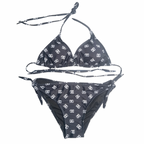Dolce & Gabbana Monogram Triangle Bikini Set – Black & White (Reversible)