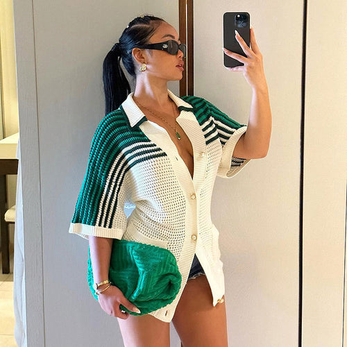 “Harmony” Two-Toned Blouse