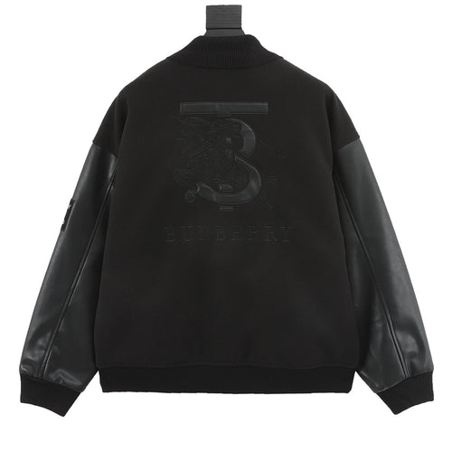 “Burberry Blackout” Men’s Varsity Jacket