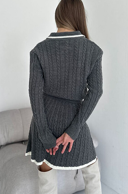 ‘Lorella’ Sweater Skirt Set