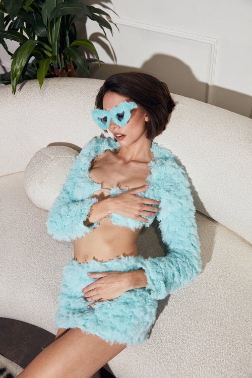 'Milli Monroe' Fur Skirt Set