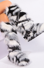 ‘Lalea’ Fur Knee High Boots