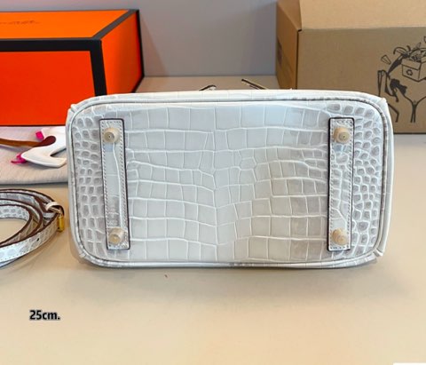 Leather Birkin Tote Bag