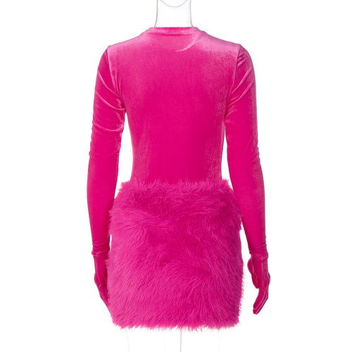 ‘Perfunctory Luxury’ Fur Skirt Set