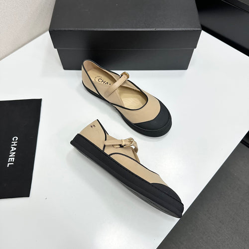 CHANEL Mary Jane Sneaker Ballet Flats
