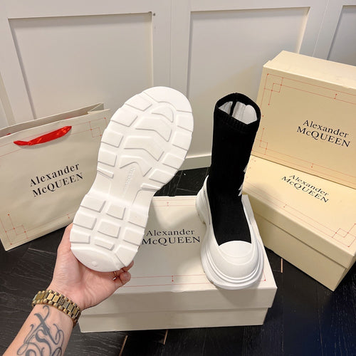 Alexander McQueen Sock-Styled Boots