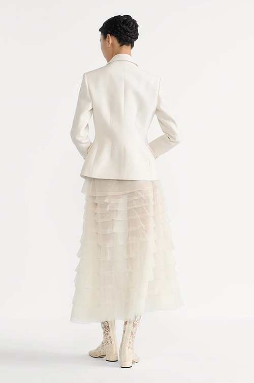 Dior Jupon Étoilé Tiered Chiffon Midi Skirt by Dior
