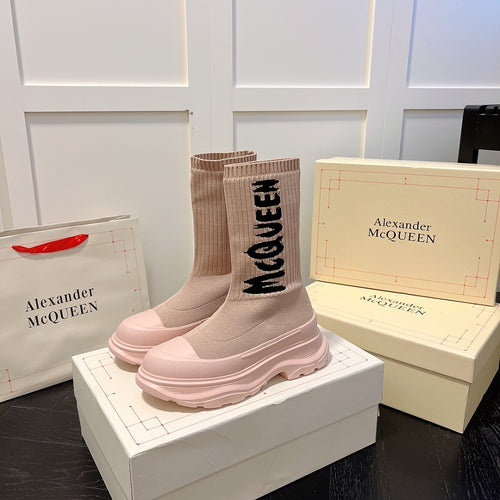 Alexander McQueen Sock-Styled Boot