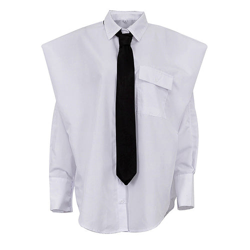 ‘Macy’ Blouse with Tie