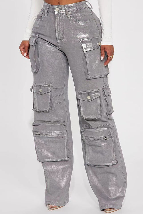 ‘Bronte’ Denim Cargo Pants