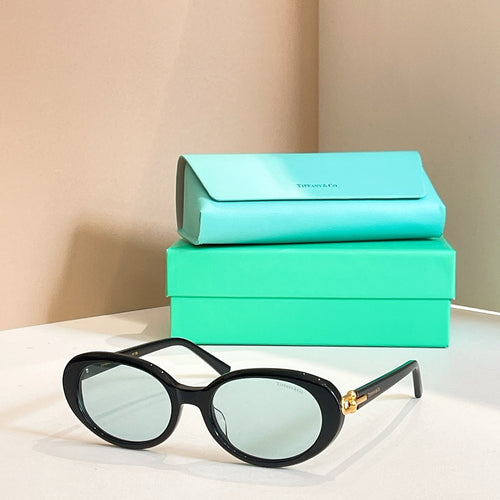 TIFFANY & CO. Oval Acetate Signature Sunglasses