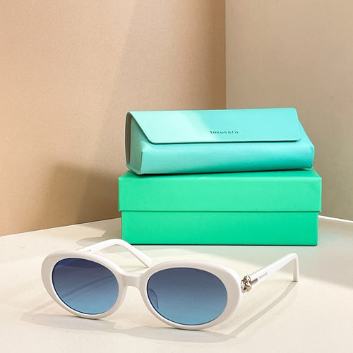 TIFFANY & CO. Oval Acetate Signature Sunglasses