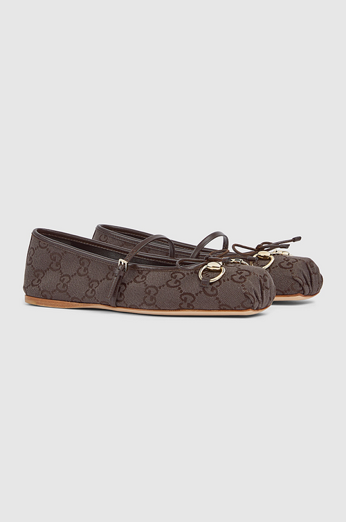 Gucci GG Canvas Mary Jane Ballet Flats – Cocoa Monogram