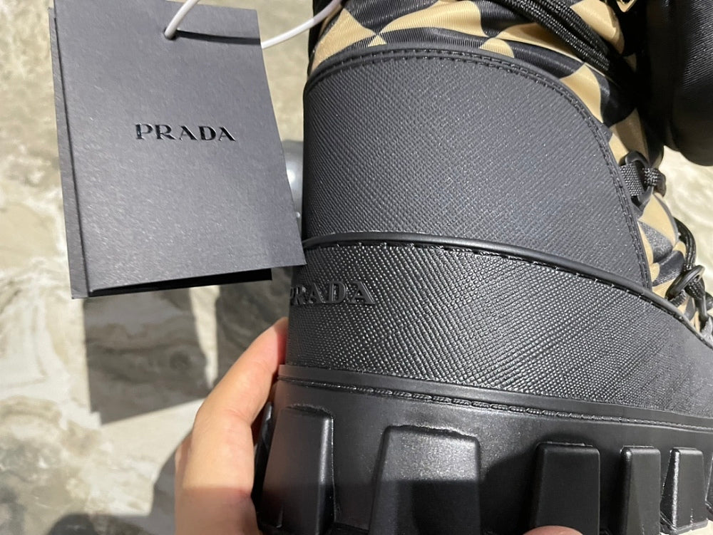 Prada carbon outlet boots