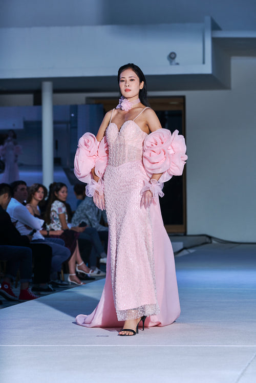 “Rosalinde d’Amour” Luxe Edition Crystal-Corseted Gown