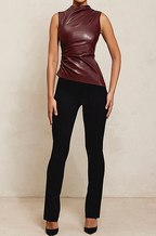 ‘Ollie Vento’ Leather Top