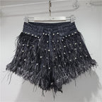 ‘Celestial Spark’ Denim Shorts