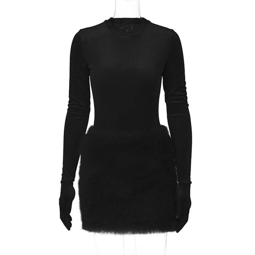 ‘Perfunctory Luxury’ Fur Skirt Set