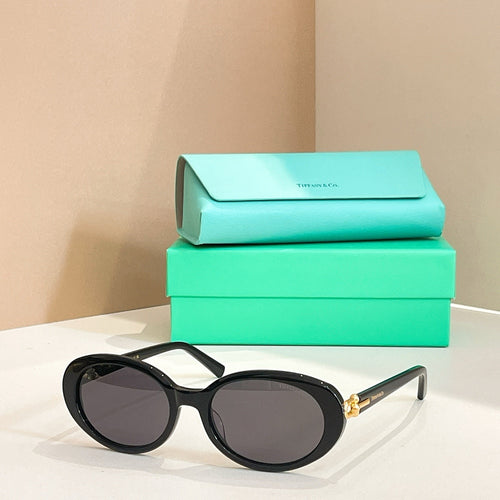 TIFFANY & CO. Oval Acetate Signature Sunglasses