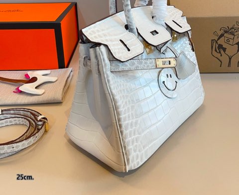 Leather Birkin Tote Bag