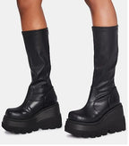 ‘The Grove’ Knee High Platform Boots