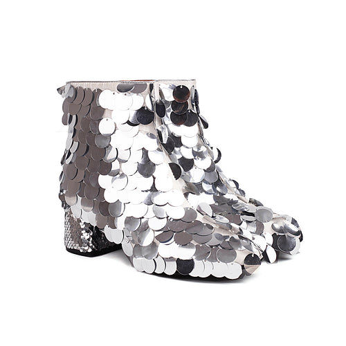 ‘Tuti Scintillate’ Sequined Ankle Boots