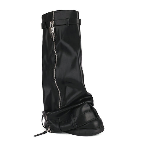 “Aurum” Platform Knee Boots