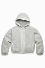 Canada Goose Reversible Sherpa Hooded Jacket — Cloud Grey