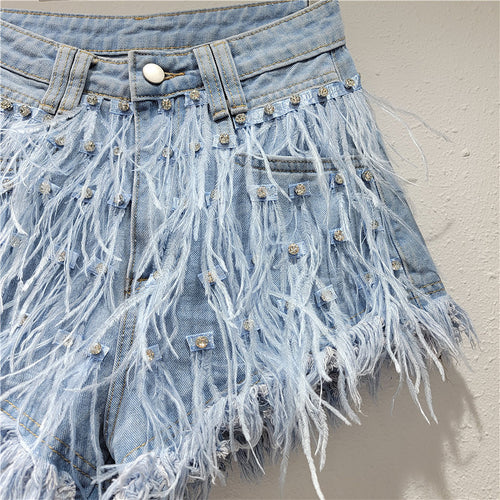 ‘Celestial Spark’ Denim Shorts