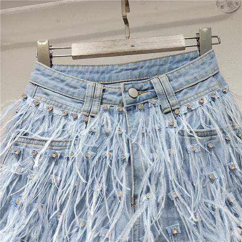 ‘Celestial Spark’ Denim Shorts