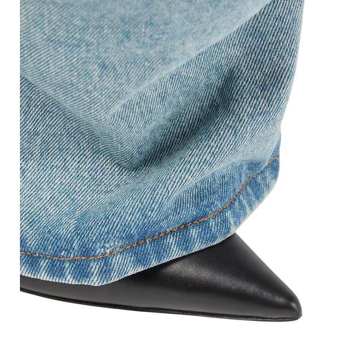 ‘Seria Luxe’ Denim Folded Heel Boot