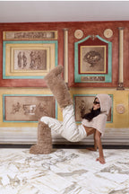 Desir Elique Furry Thigh-High Teddy Boots