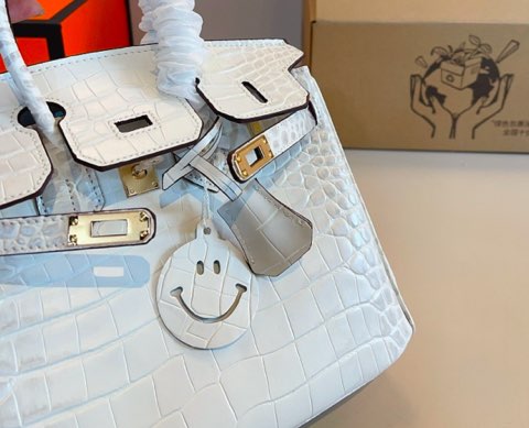 Leather Birkin Tote Bag