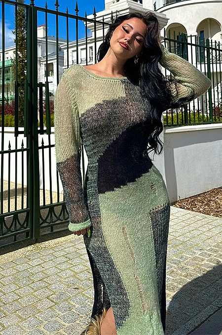 ‘Luxscape’ Sweater Dress