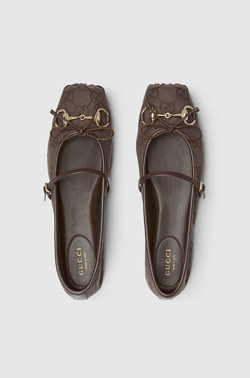 Gucci GG Canvas Mary Jane Ballet Flats – Cocoa Monogram