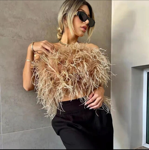 ‘Magna Carta’ Feathered Top