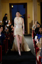 Puissance Sculptée -Veloria Sculpted Train Dress