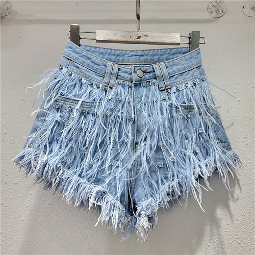 ‘Celestial Spark’ Denim Shorts