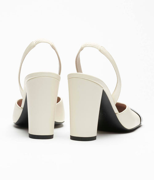 CHANEL “Élégance Bicolore” Cap-Toe Slingback Pumps